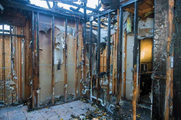 Professional Fire Damage Removal technician working in Hager City, WI